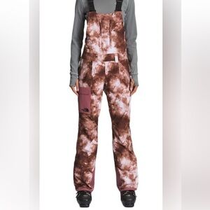 The North Face Women's Freedom Ski Snow Bib in Wild Ginger